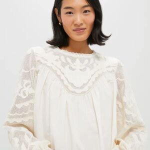 Tuckernuck Cream Lace Blouse